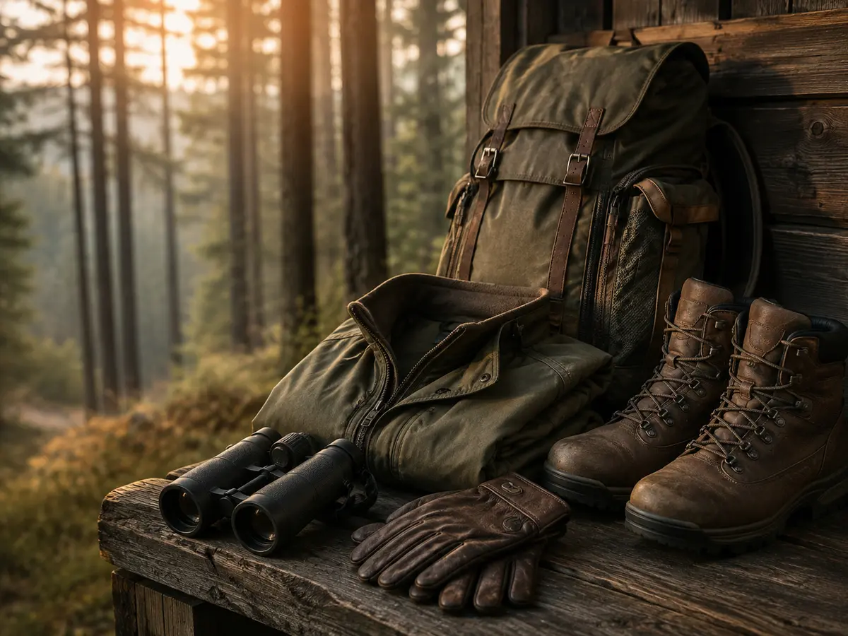 Doğada kullanıma hazır av ve outdoor ekipmanları