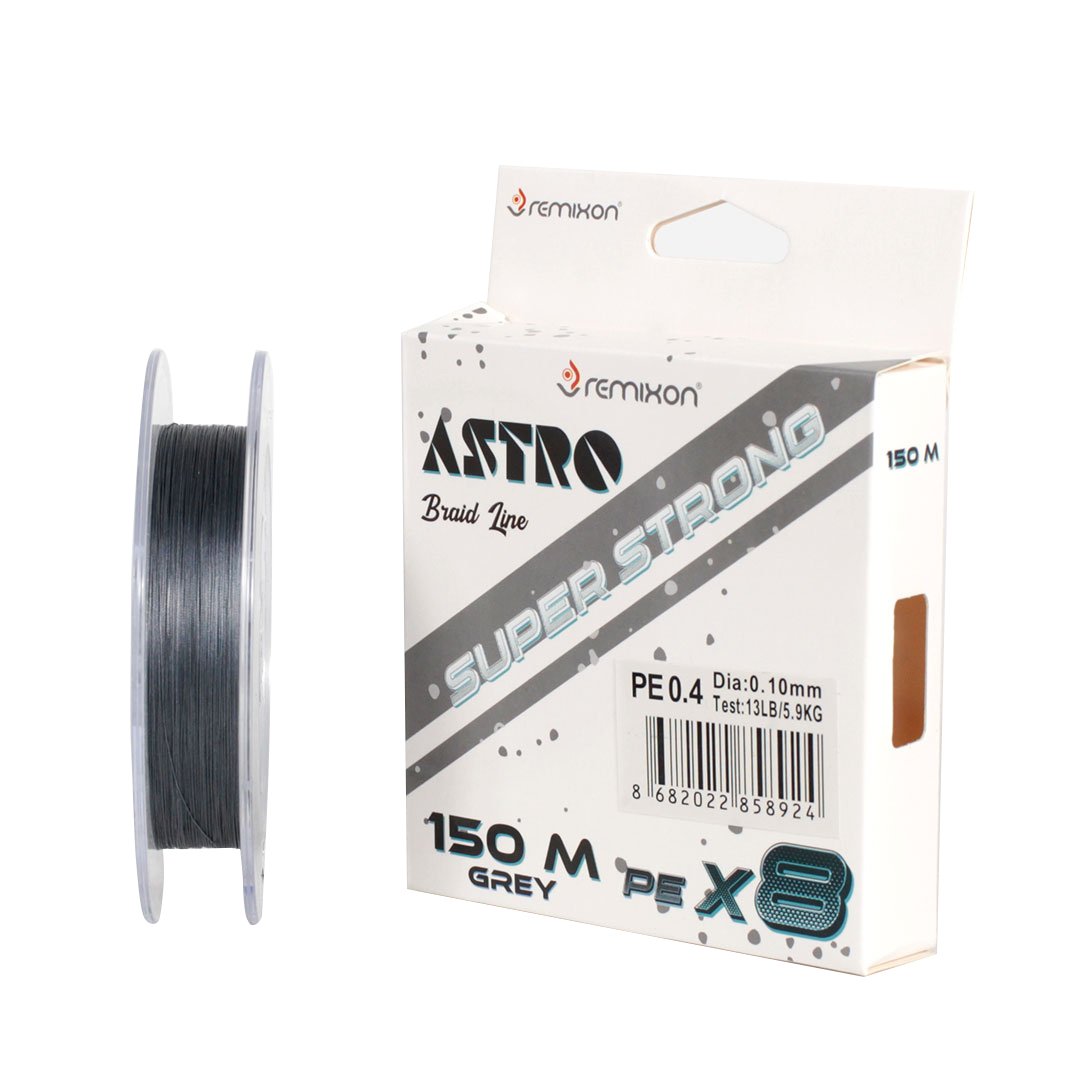 REMIXON ASTRO 8X150M, GREY İP MİSİNA 0,06 MM