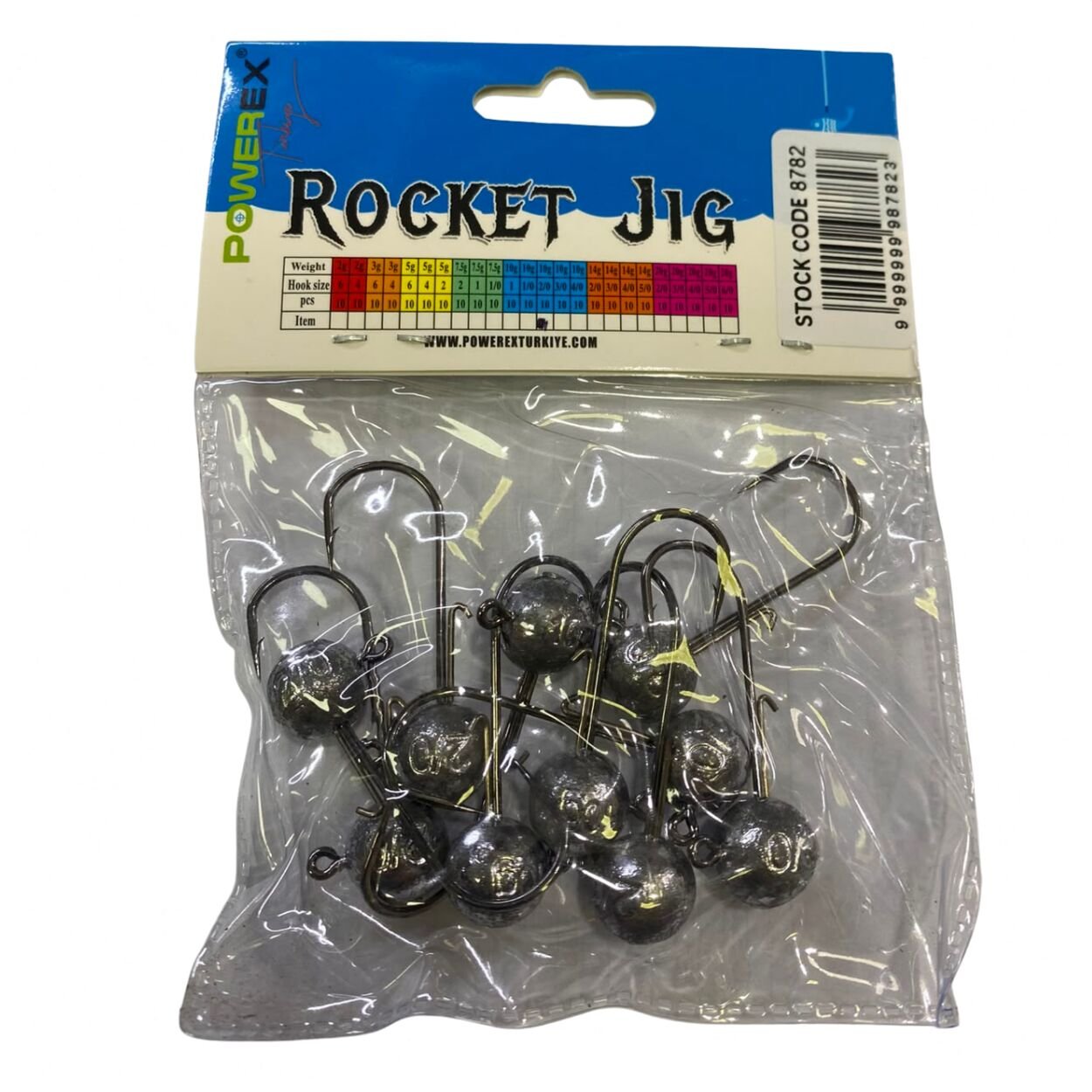 Powerex Rocket Ball 6 no Jighead 3 gr. 10'lu Paket Telli Zoka İğne