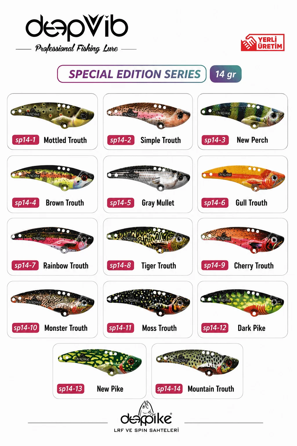 DEEPPİKE VİBRASYON YEM 14 GR SPECİEL SERİ NEW PERCH