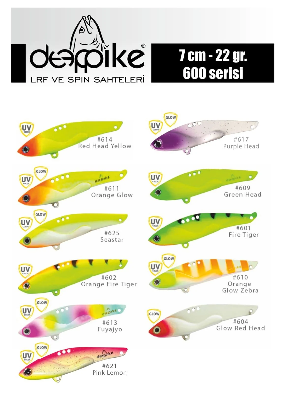 DEEPPİKE VİBRASYON 22 GR 7 CM ORANGE GLOW ZEBRA