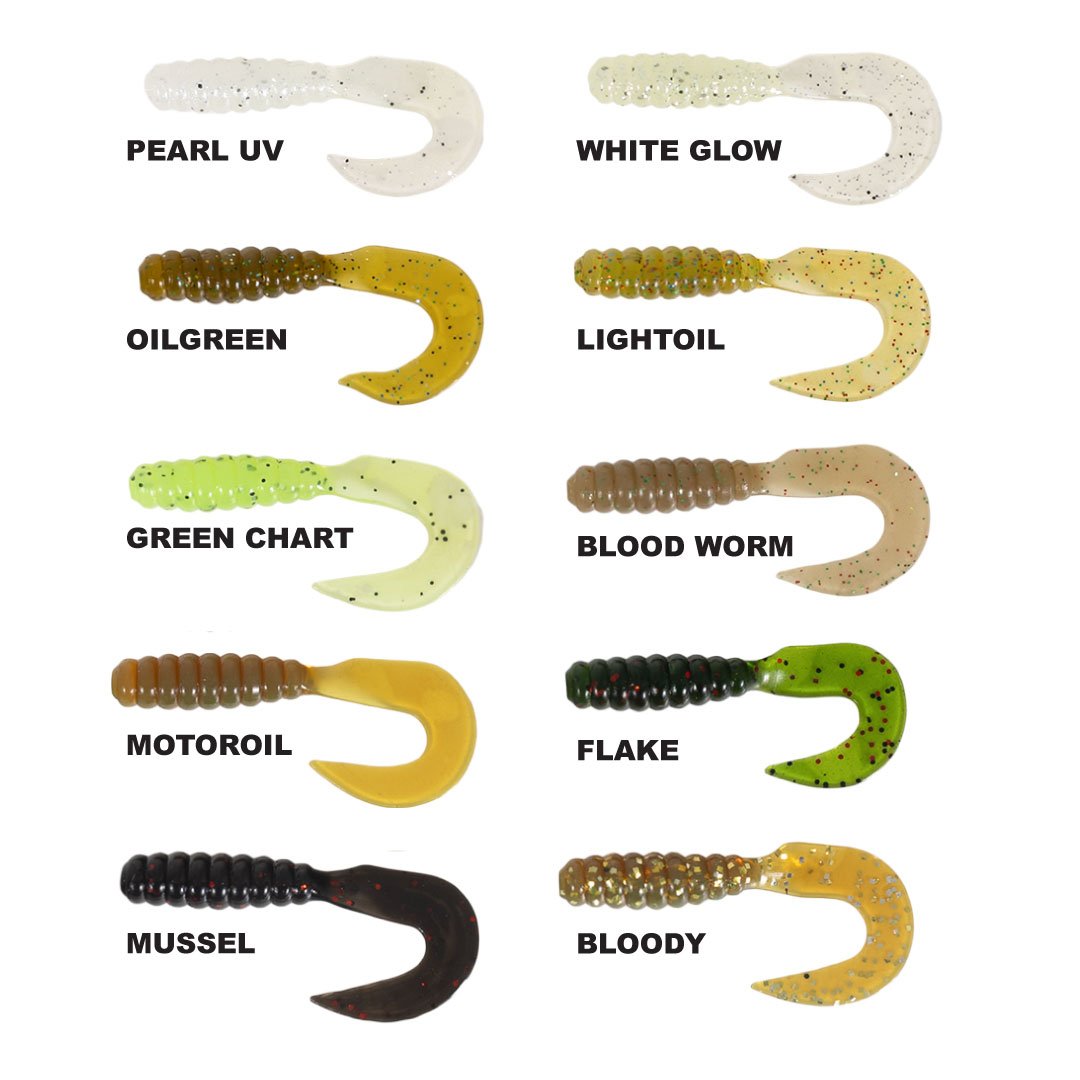 RYUJI SWIM WORM 5.5CM TPR KOKULU SİLİKON 8 adet (renk belirtiniz)