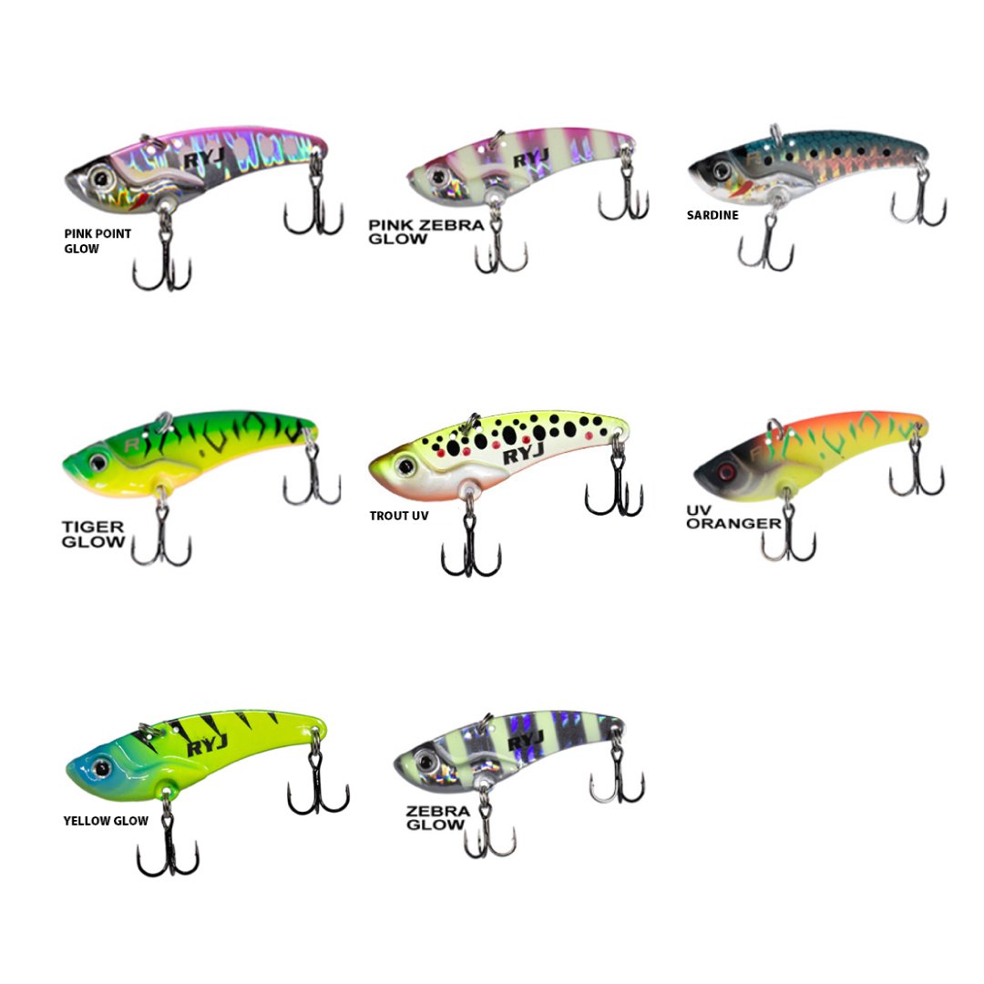 Ryuji Mirror Vib 15gr / 5.5cm Jig Yem TİGER GLOW