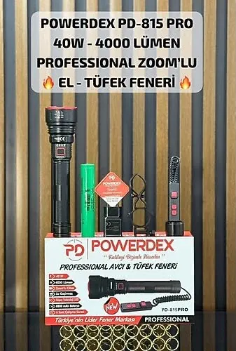 POWERDEX PD 815 PRO TÜFEK VE EL FENERİ