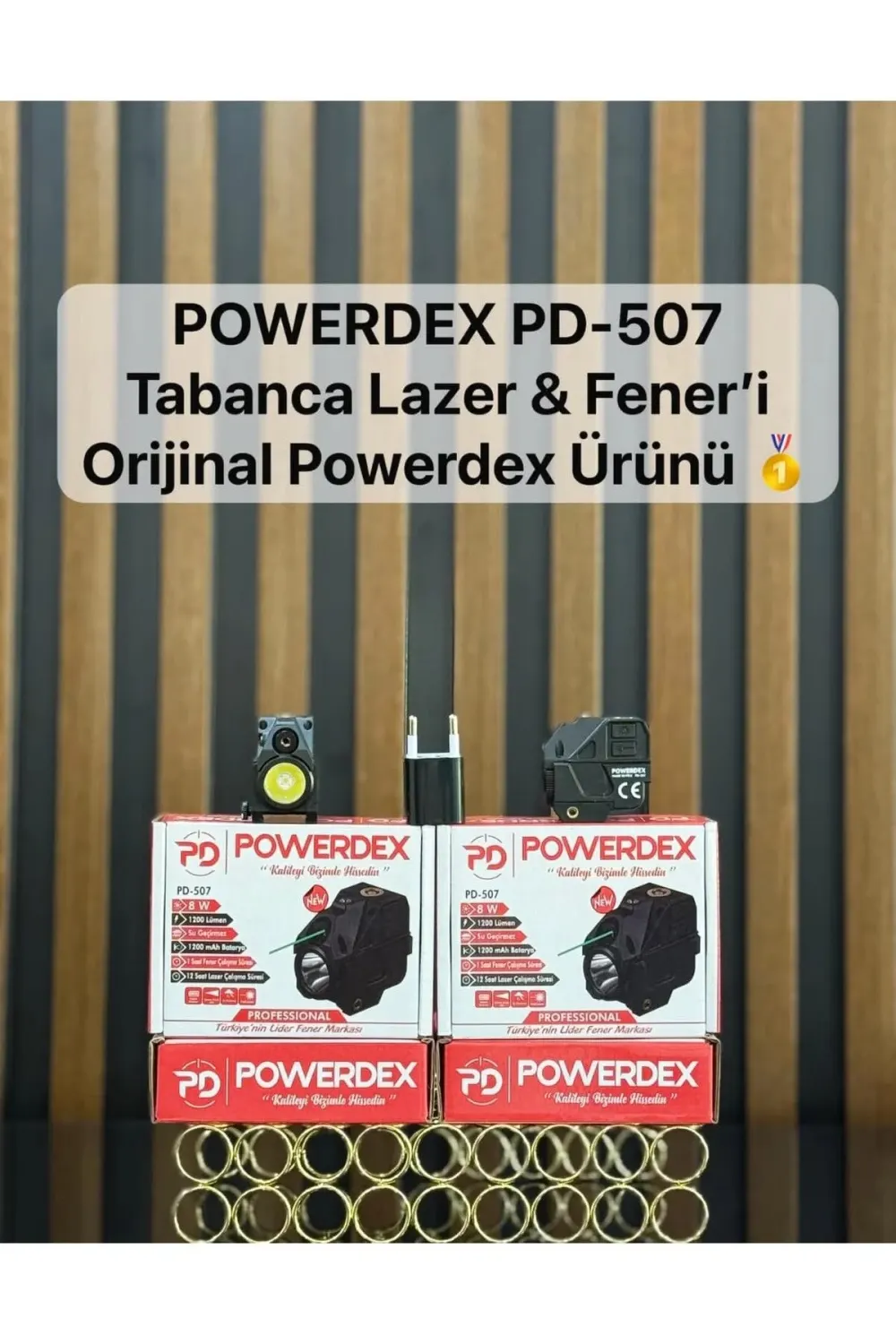 POWERDEX PD 507 TABANCXA FENER VE LAZERİ