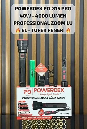 POWERDEX PD 815 PRO TÜFEK VE EL FENERİ