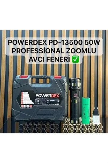 POWERDEX PD-13500 PROFESYONEL EL FENERİ