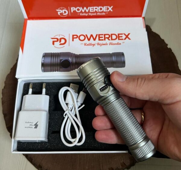 Powerdex PD-6007 Şarjlı El Feneri - Görsel 3