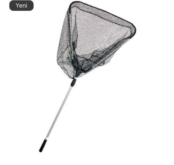 Powerex Üçgen 50x50 Katlanır İp Torlu Kepçe 150cm Sap - Görsel 2