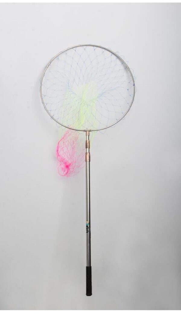 Powerex Paslanmaz Çelik Krom Geniş Göz Misina 50cm.Çap,190cm Sap,Lüks Kepçe - Görsel 2