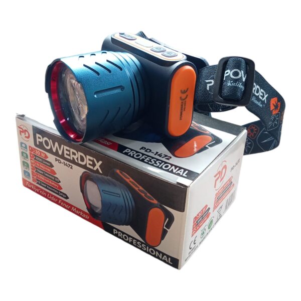 Powerdex PD-1472 30 Watt 2200 Lümen Profesyonel Kafa Feneri - Görsel 5