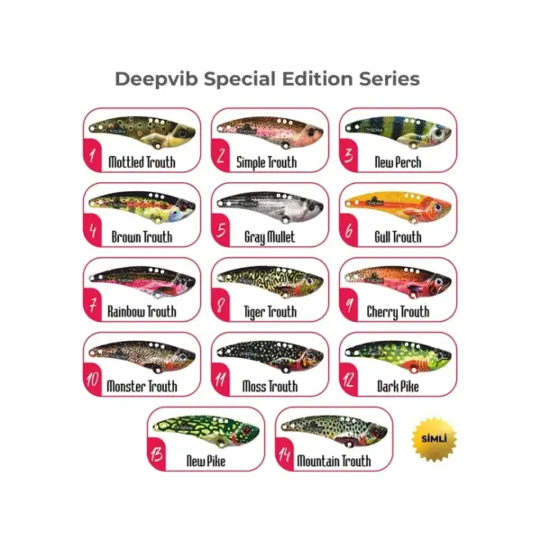 Deepvib Special Edition 5.4 cm 14gr Vibrasyon Yem Serisi