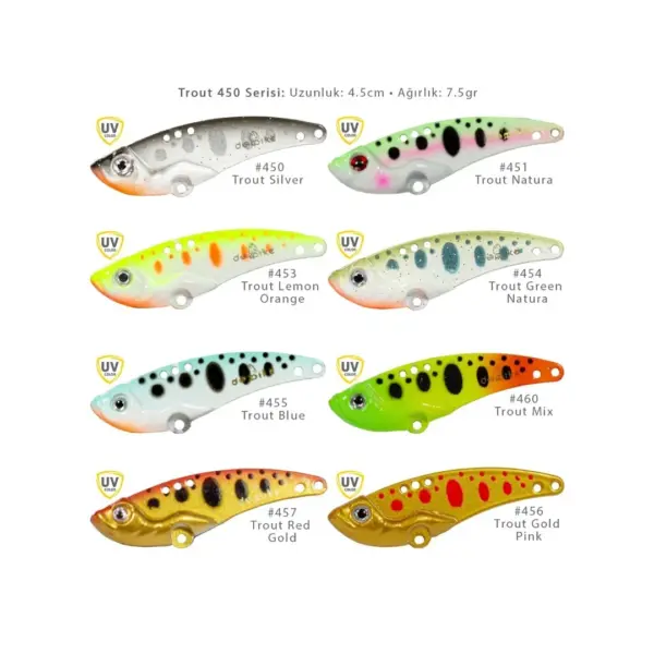 Deepvib Trout 450 8gr 4.5cm Vibrasyon Yem Serisi (deeppike)